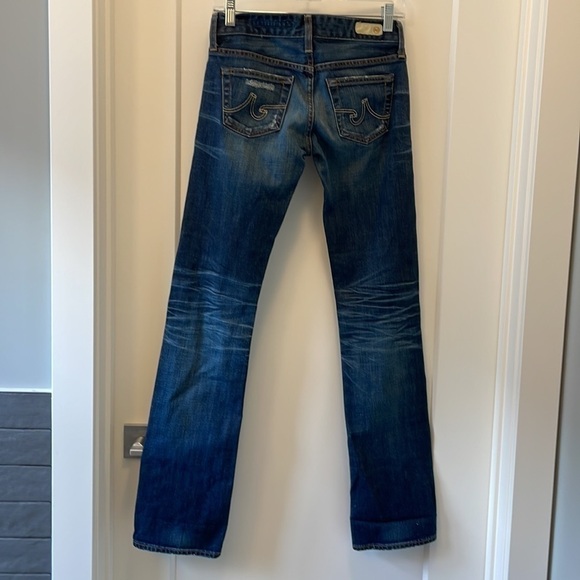 Sz24 Adriano Goldschmied AG Tomboy boyfriend fit Distressed Medium Wash in VGUC - Picture 10 of 16